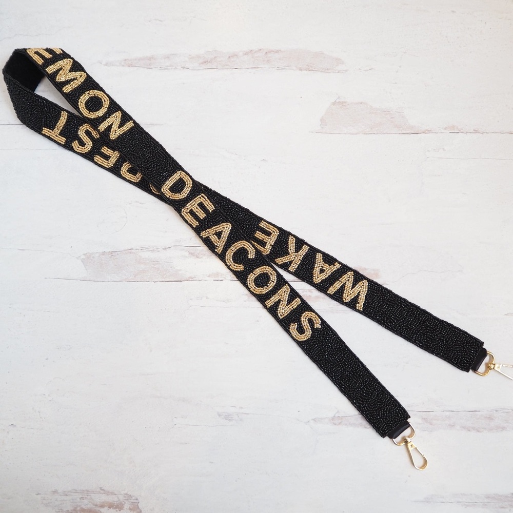 Game Day wake Forest Demon Deacons purse strap